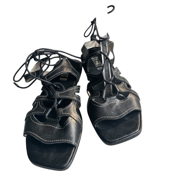 Anthropologie Silent D Gladiator Satelli Tie-Up Sandals Size 38 7.5‎ 8 - Picture 5 of 7